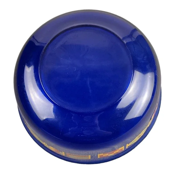 Vintage 1972 Cobalt Blue Olympics Flage Bowl Munich Germany Made in Frances - Picture 4 of 4